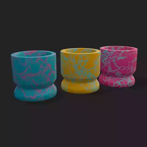 Easter Egg Holders Low-poly 3D model