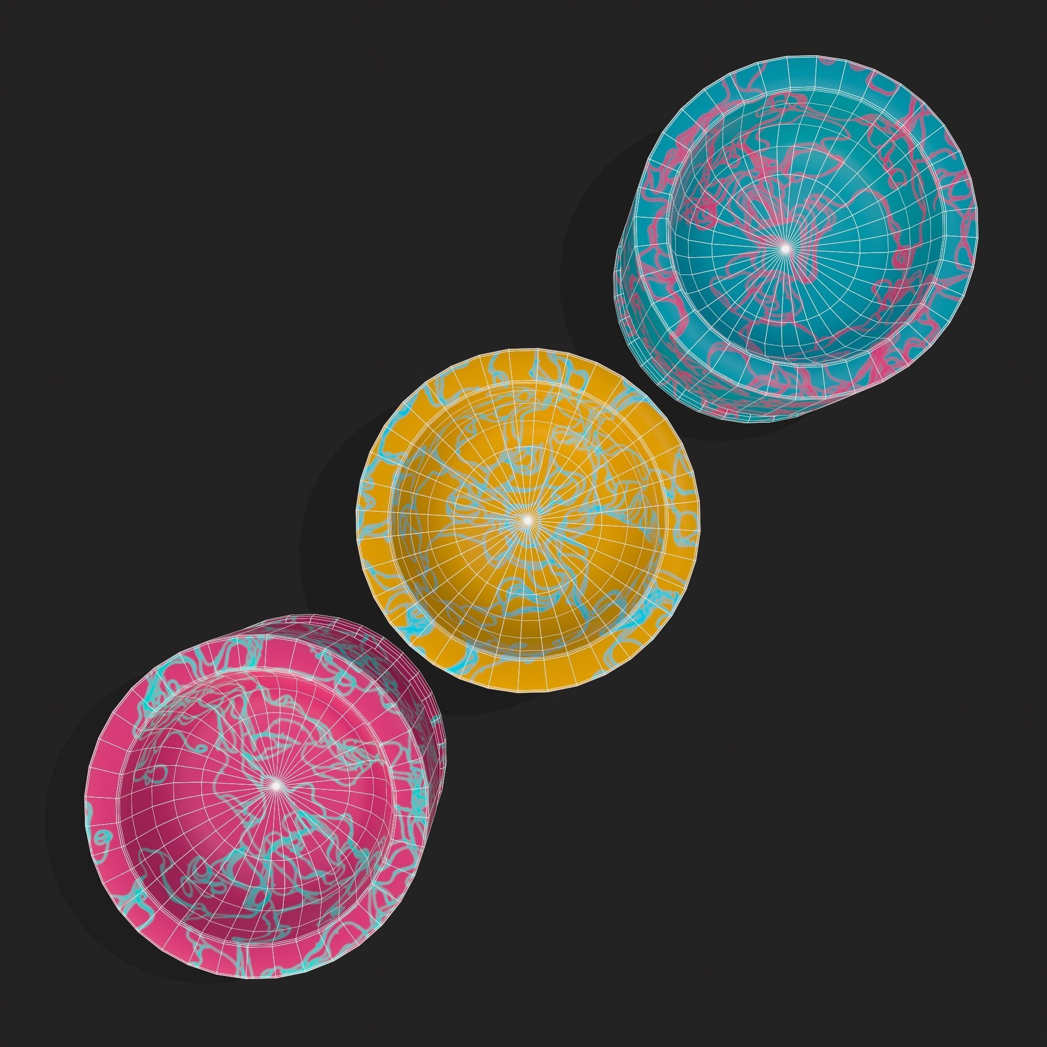 Easter Egg Holders Low-poly 3D model_20