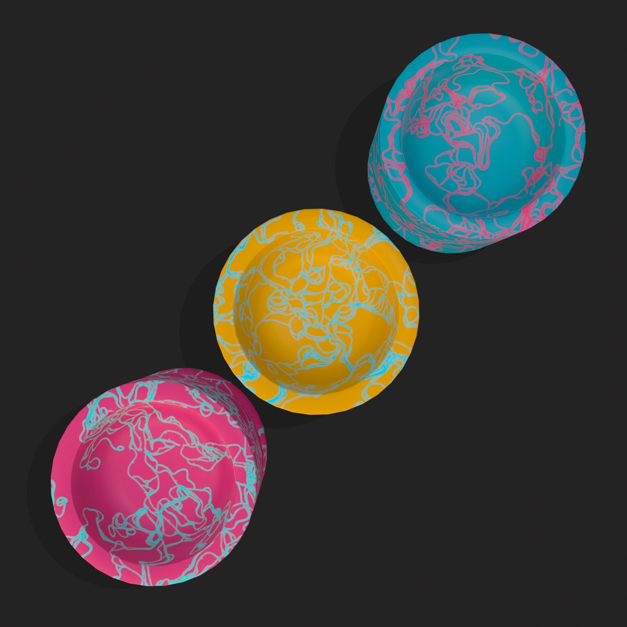 Easter Egg Holders Low-poly 3D model_19