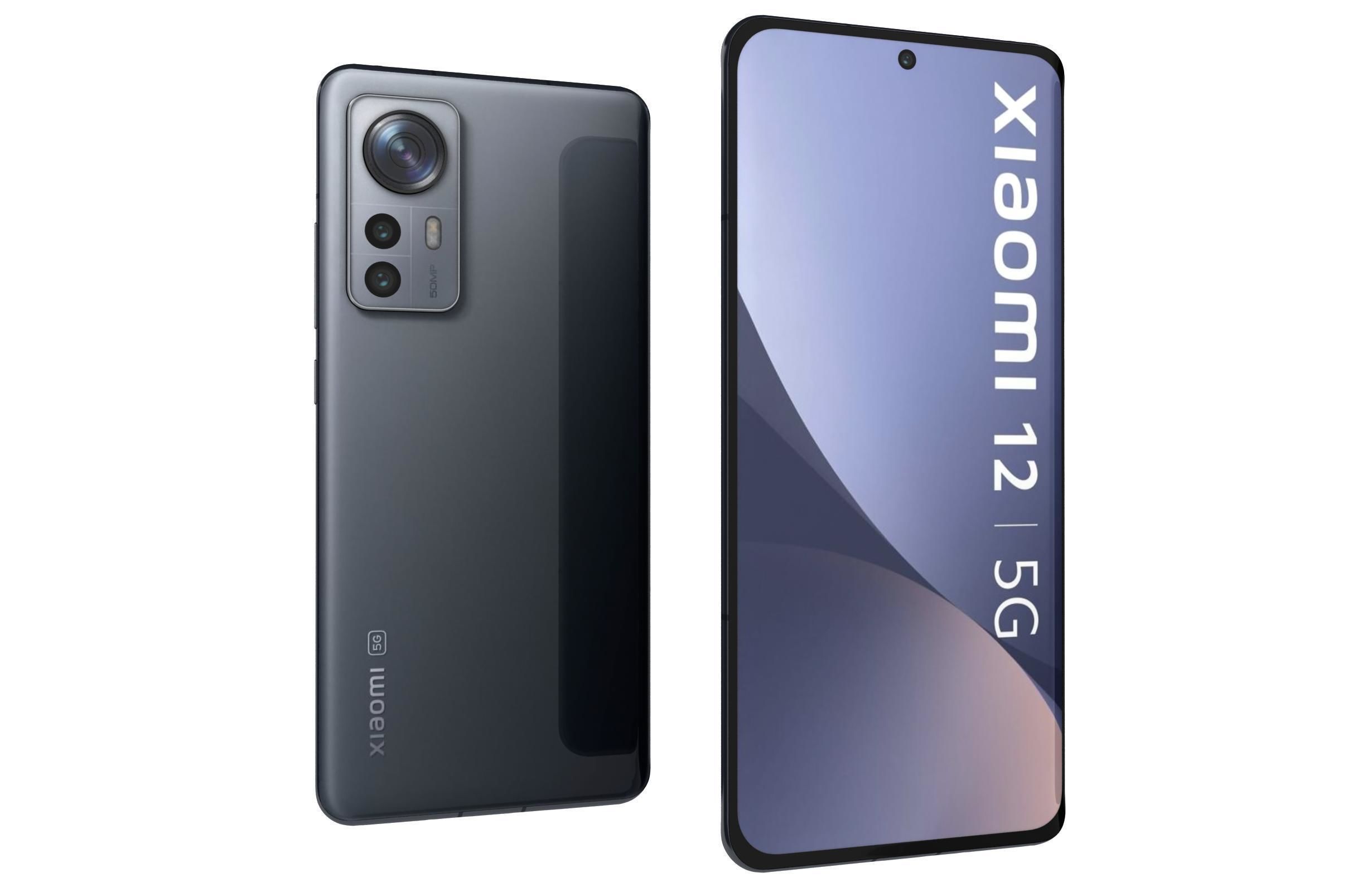 Xiaomi 12 Gray 3D model_8