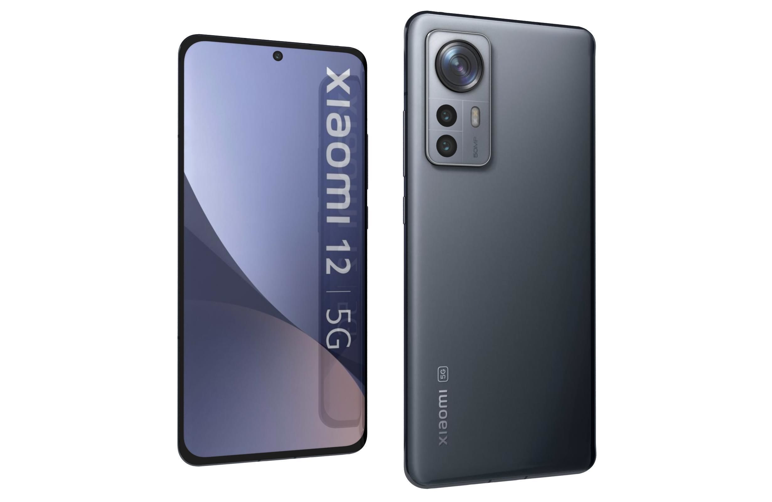Xiaomi 12 Gray 3D model_9