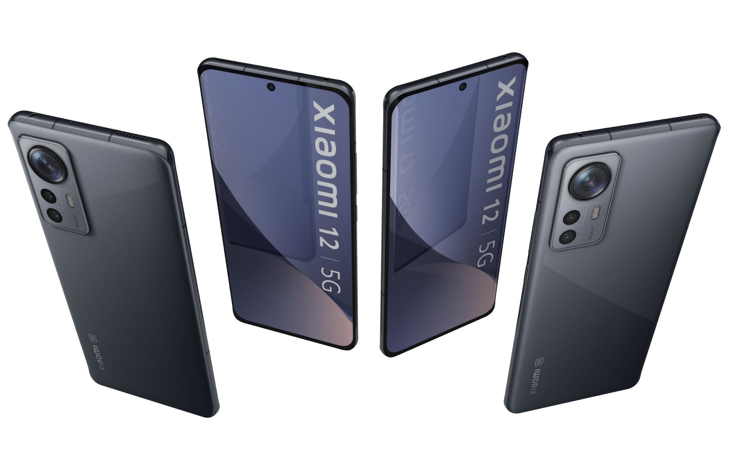 Xiaomi 12 Gray 3D model_4