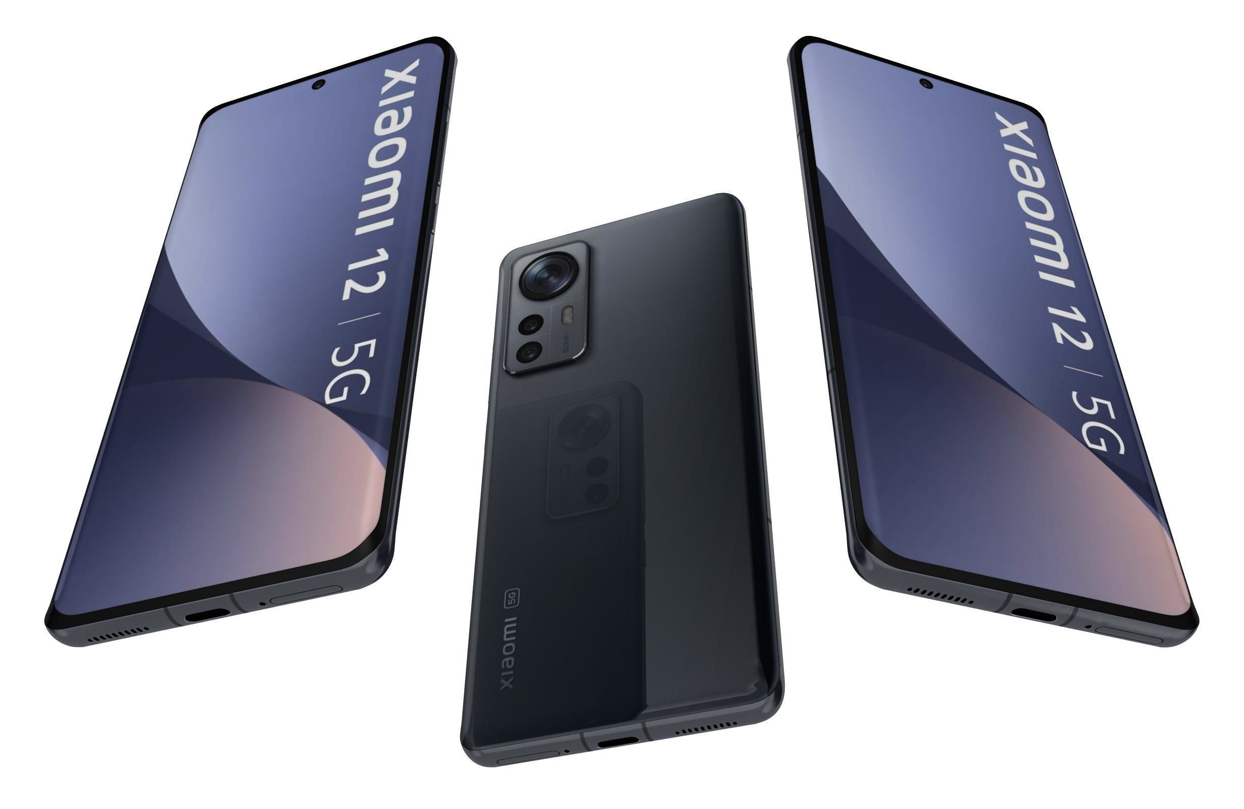 Xiaomi 12 Gray 3D model_1