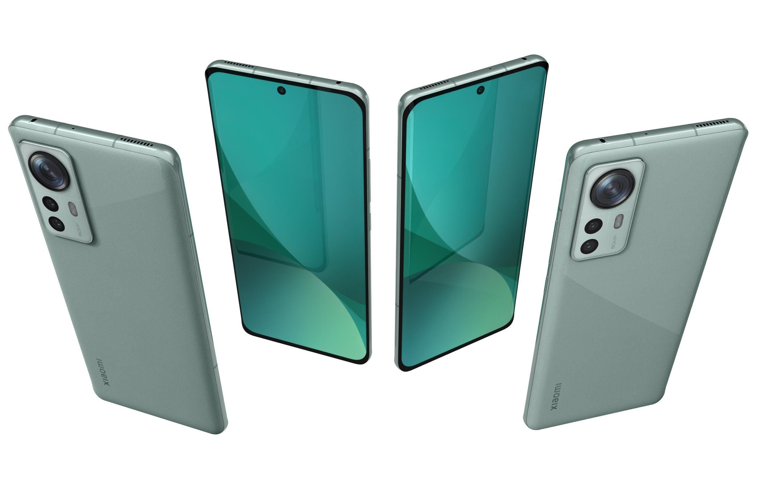 Xiaomi 12 Green 3D model_4