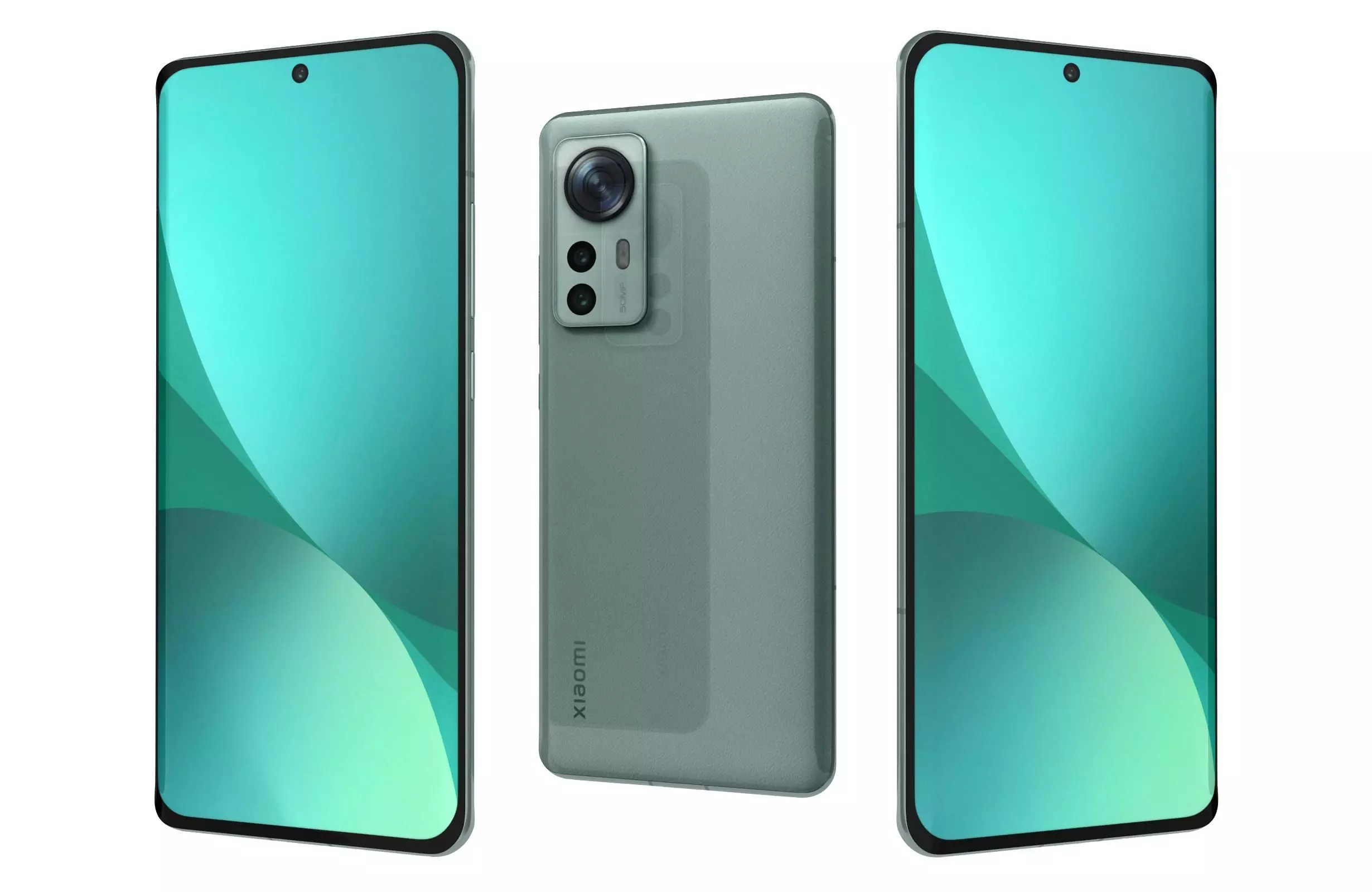 Xiaomi 12 Green 3D model_0