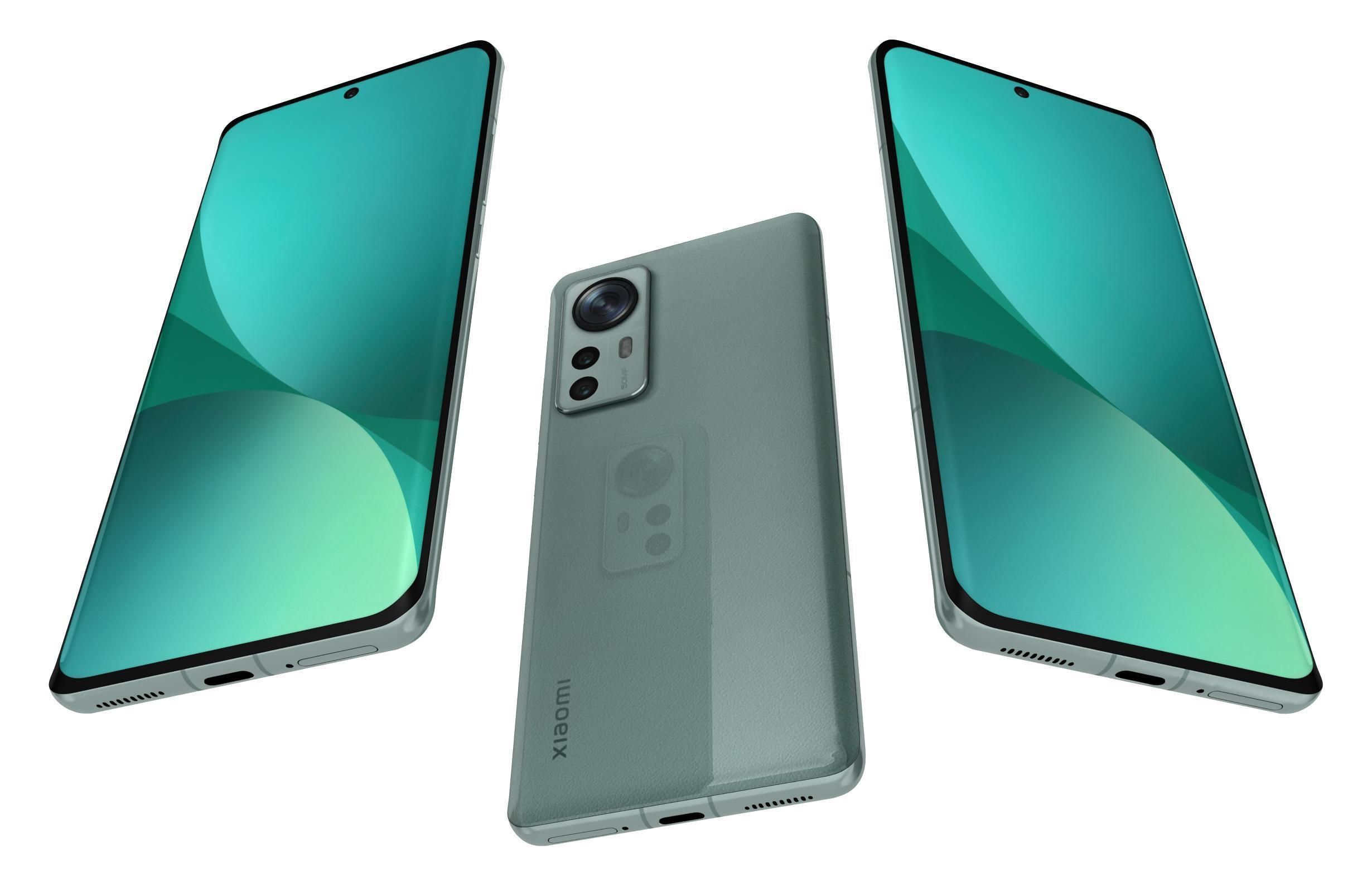 Xiaomi 12 Green 3D model_2