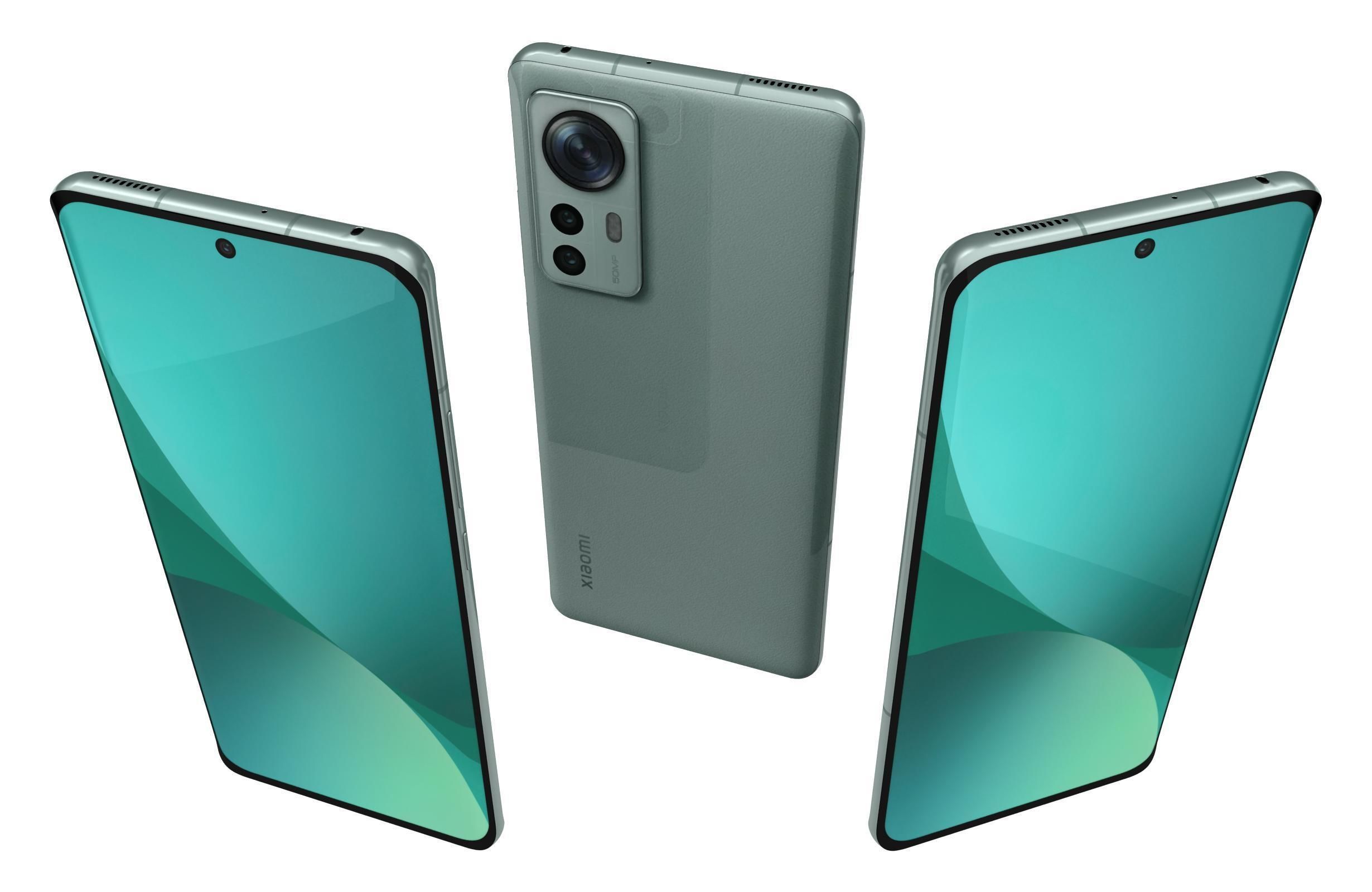 Xiaomi 12 Green 3D model_1