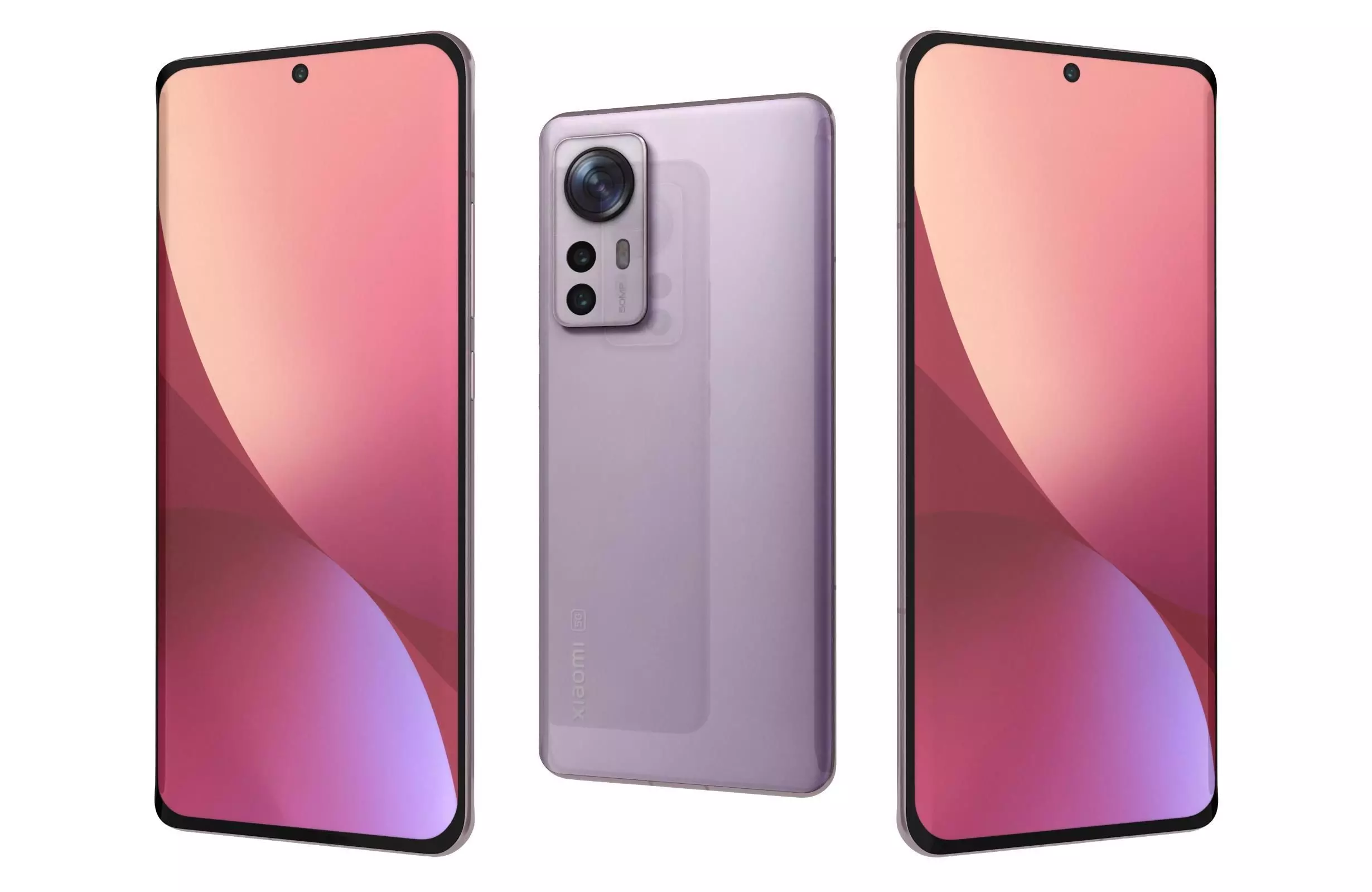 Xiaomi 12 Purple 3D model_0