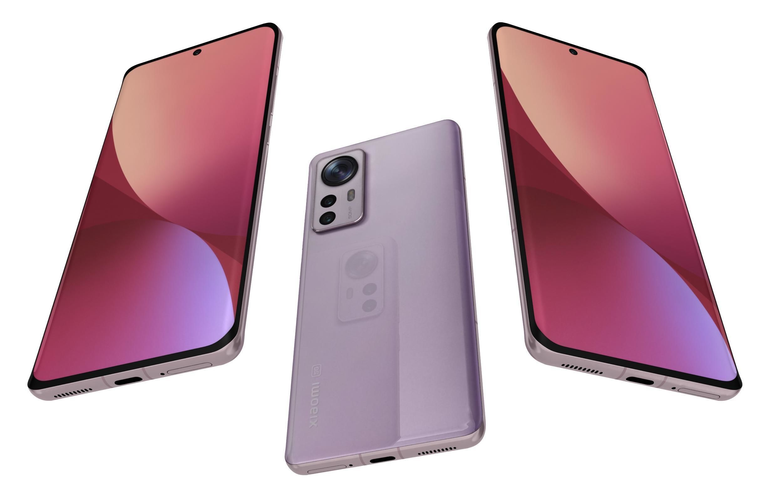 Xiaomi 12 Purple 3D model_1