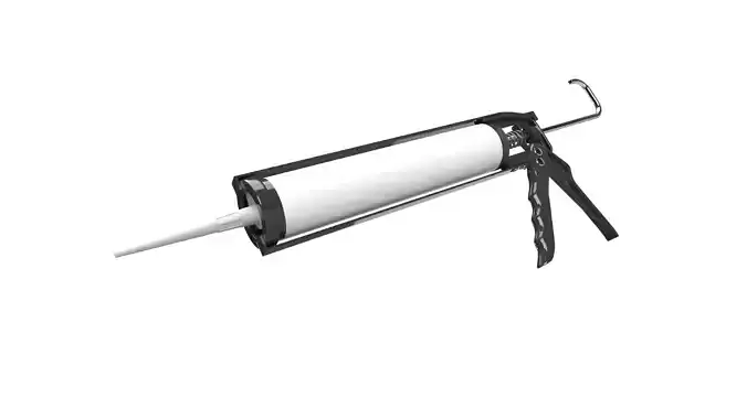 Sealant skeleton gun with cartridge 3D model