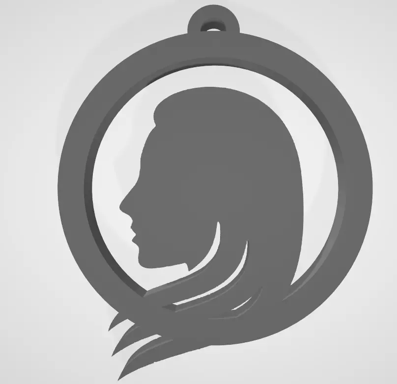 Zodiac sign Virgo keychain 3D print model