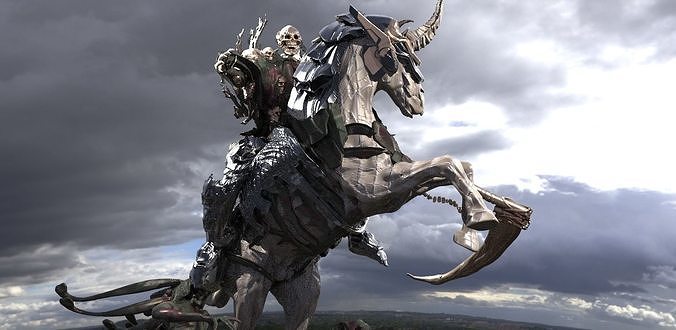 The Scull Death Dealer Reaper 3D model