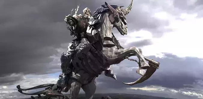 The Scull Death Dealer Reaper 3D model