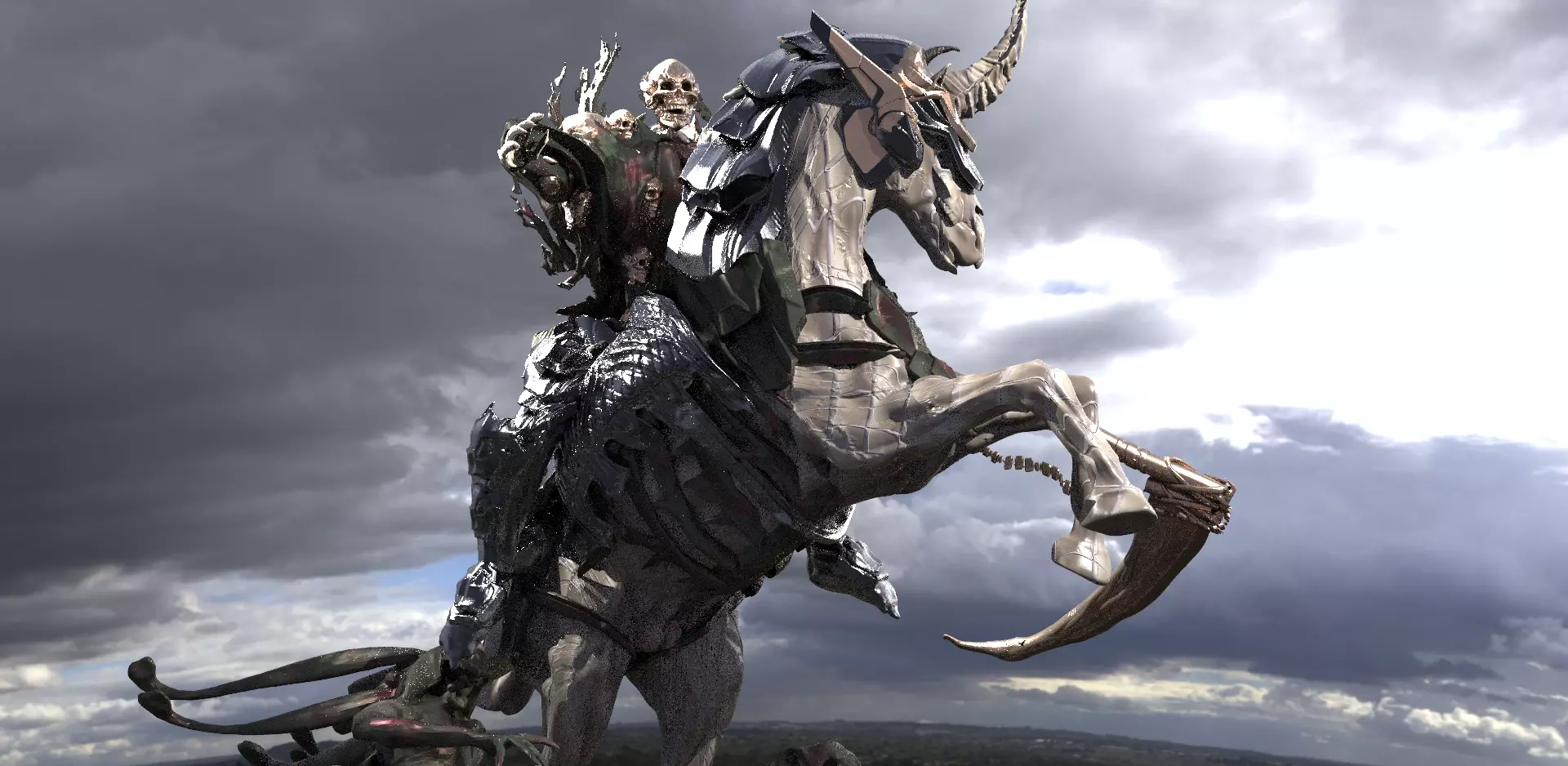 The Scull Death Dealer Reaper 3D model_0