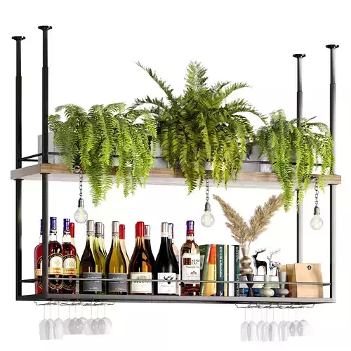 wine rack 2 3D model