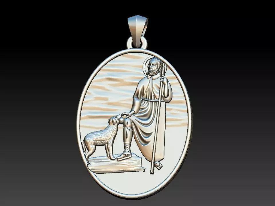 Saint Rochius - Saint Roch - Sao Roque 3D print model