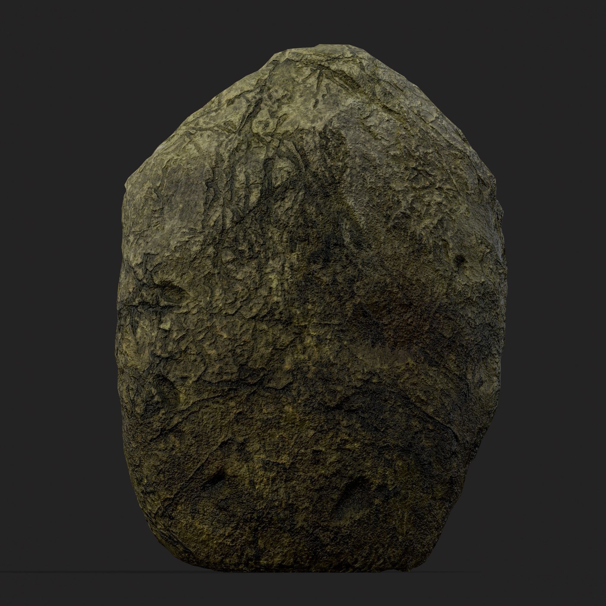 Viking Rock Decoration Low-poly 3D model_9