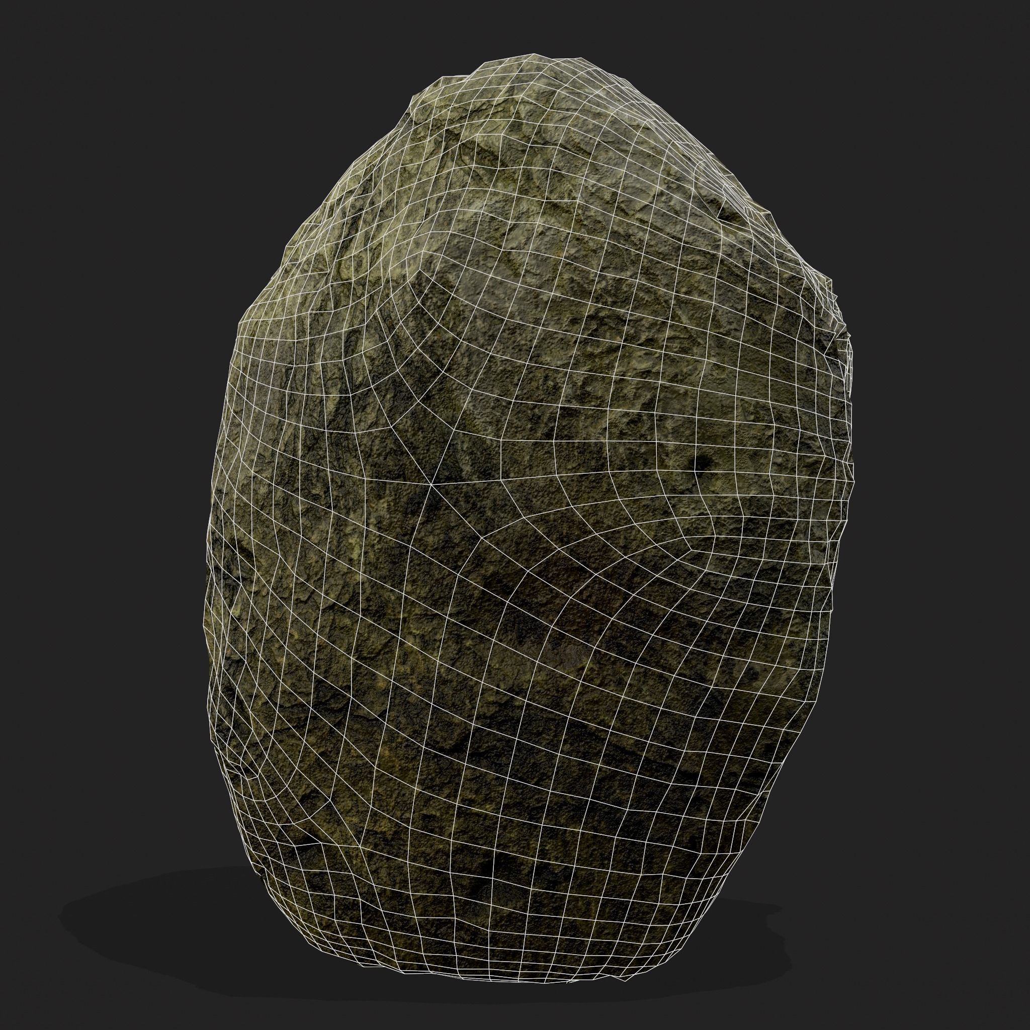 Viking Rock Decoration Low-poly 3D model_4
