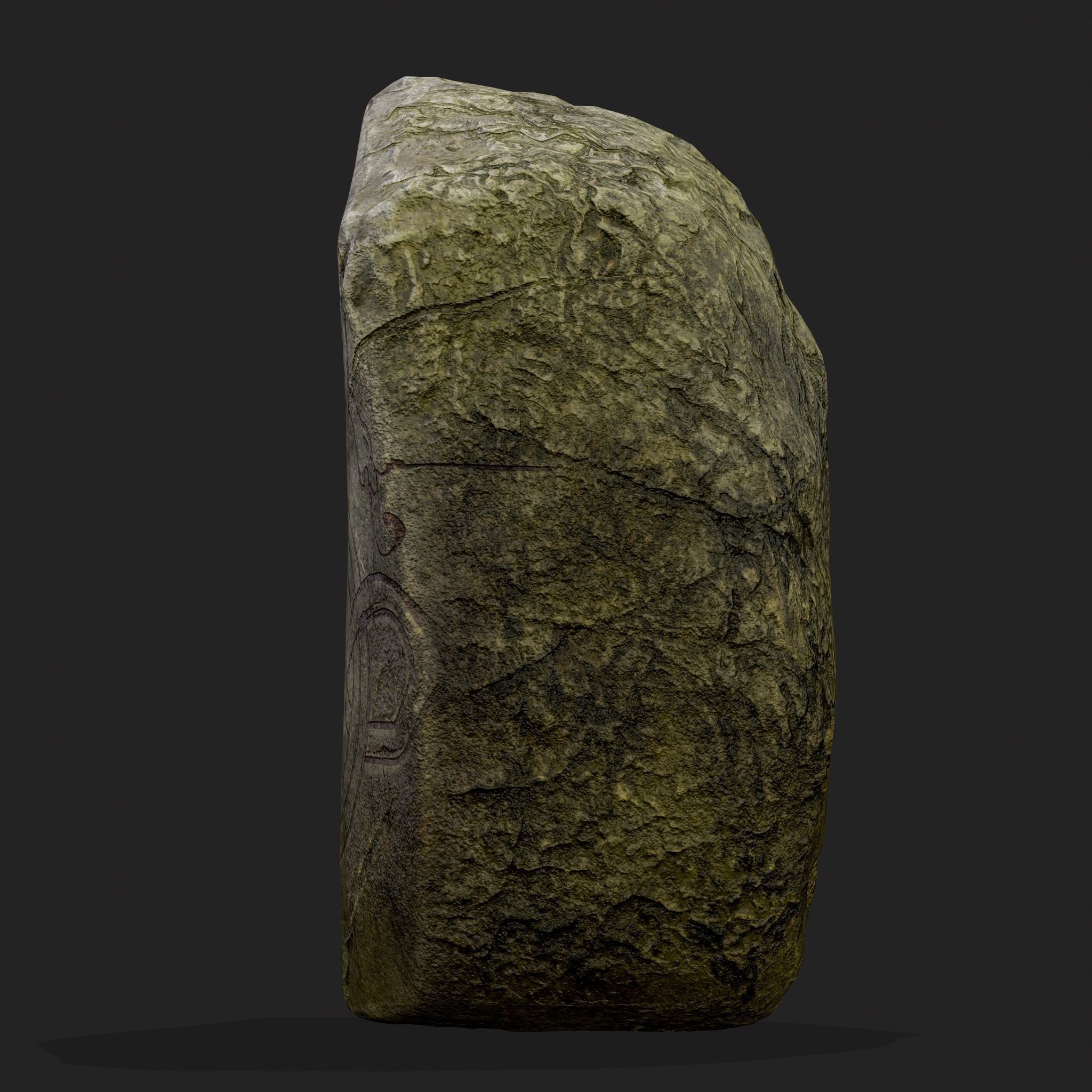 Viking Rock Decoration Low-poly 3D model_19