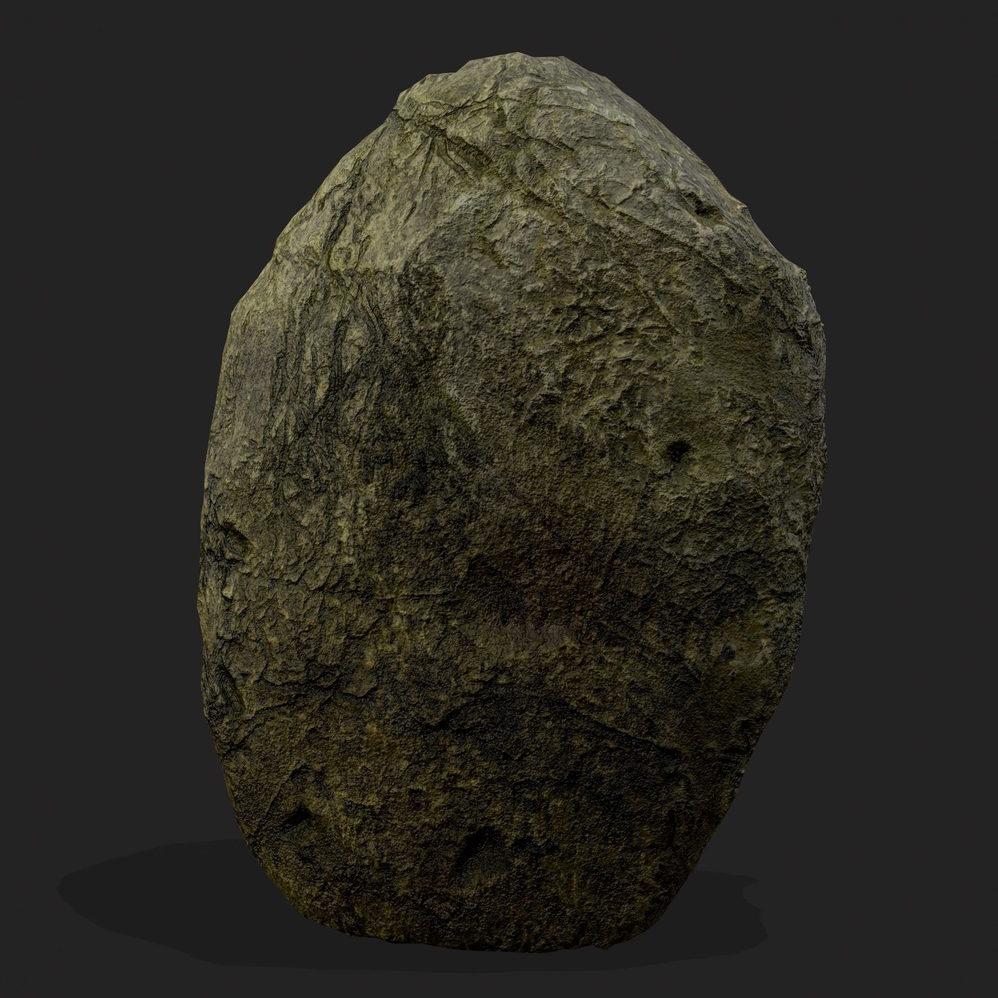 Viking Rock Decoration Low-poly 3D model_3