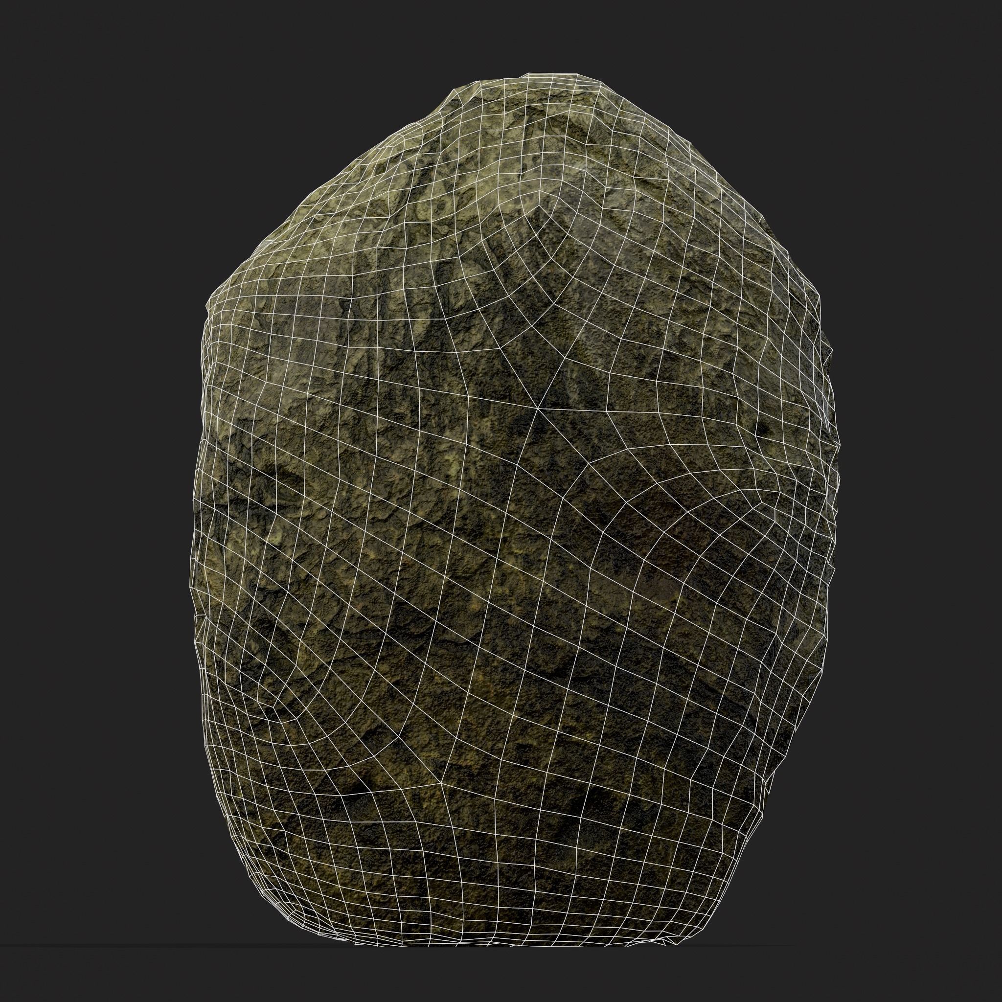 Viking Rock Decoration Low-poly 3D model_10