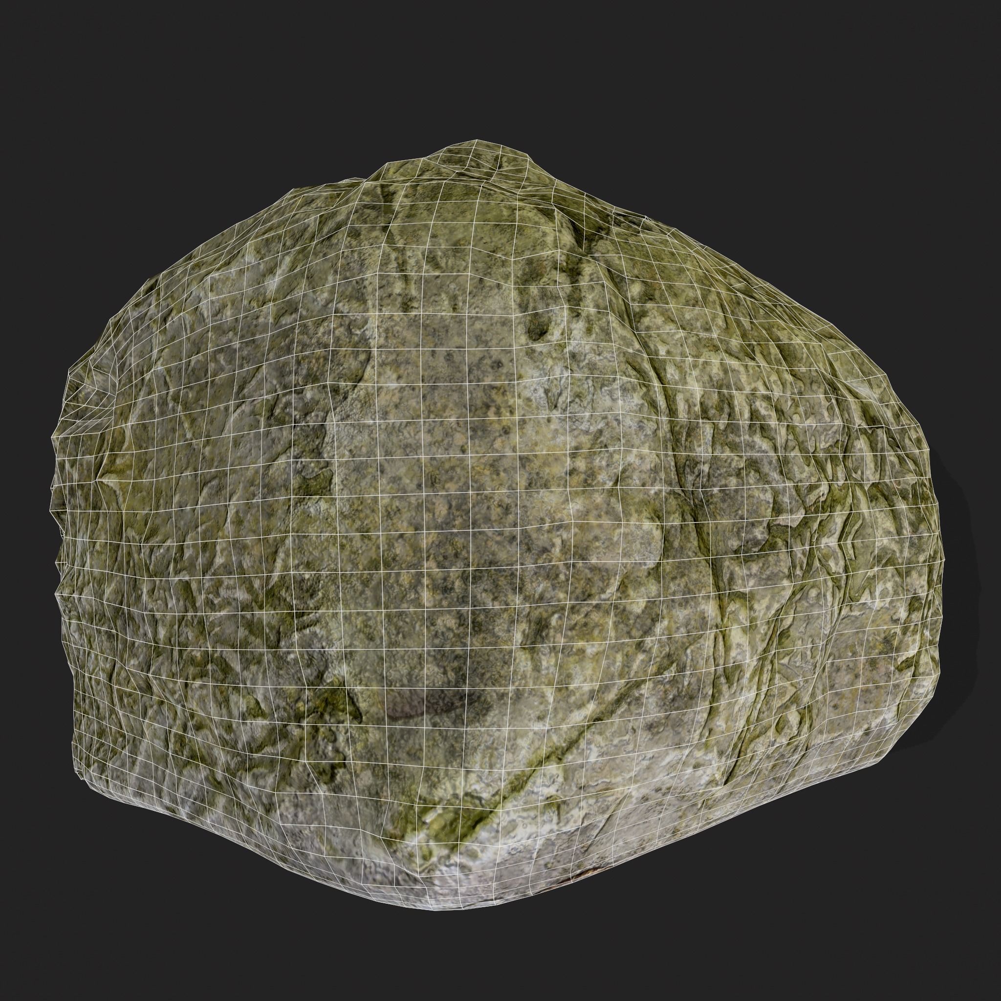 Viking Rock Decoration Low-poly 3D model_8
