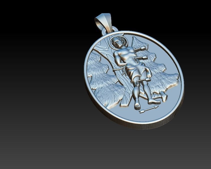 Saint Sebastian - Sao Sebastiao 3D print model_10