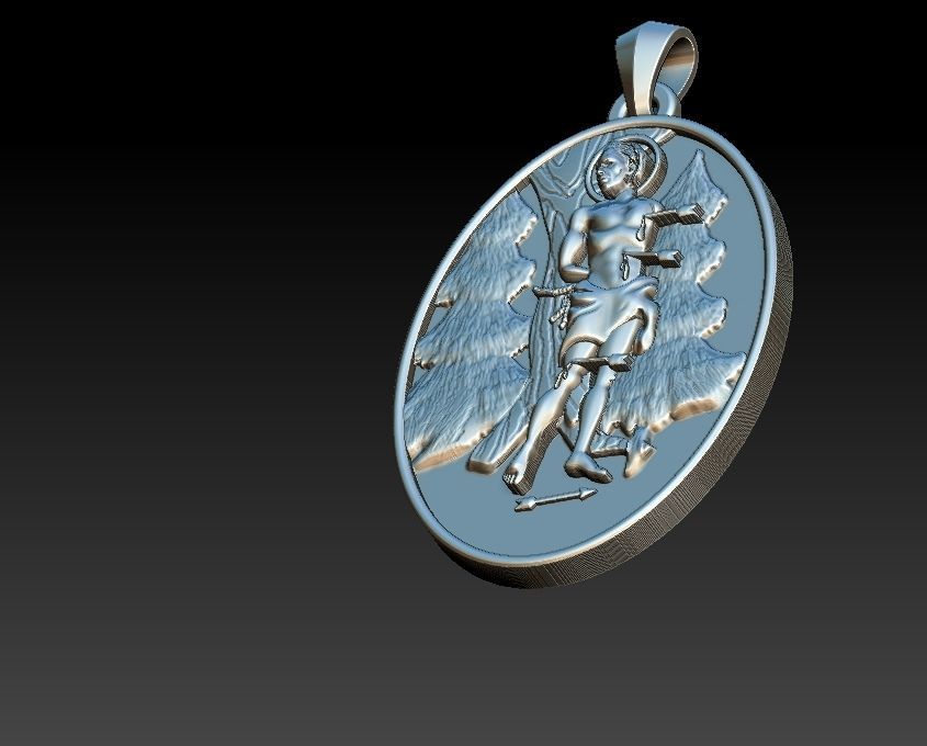 Saint Sebastian - Sao Sebastiao 3D print model_8