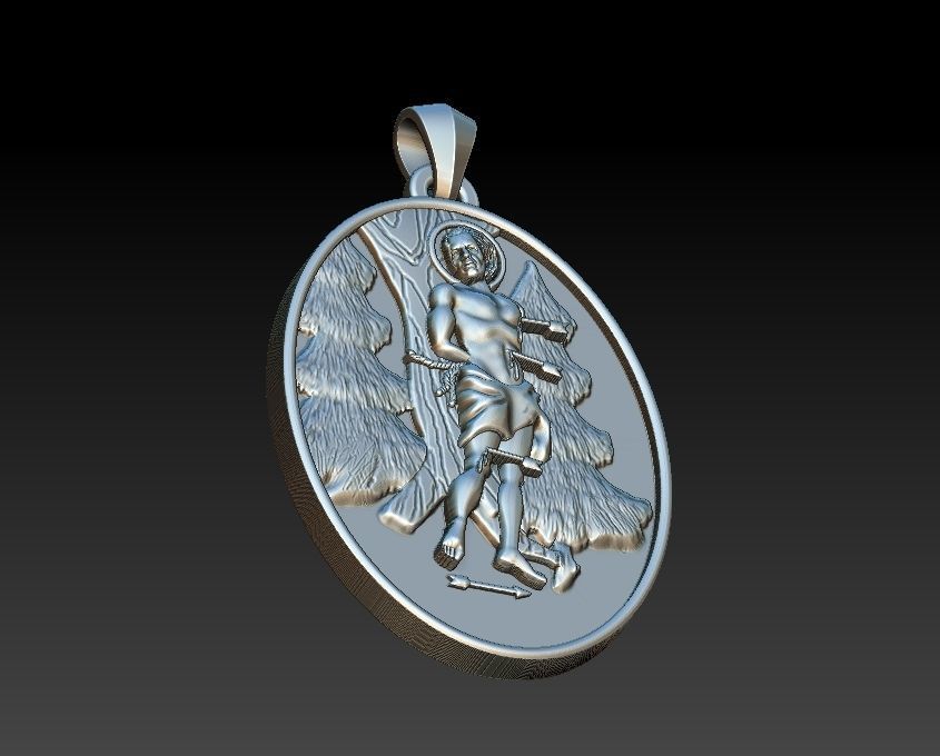 Saint Sebastian - Sao Sebastiao 3D print model_2