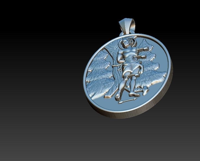 Saint Sebastian - Sao Sebastiao 3D print model_9