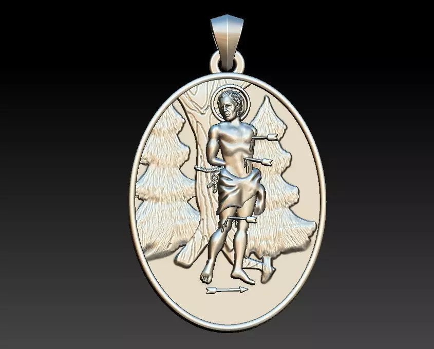 Saint Sebastian - Sao Sebastiao 3D print model_0