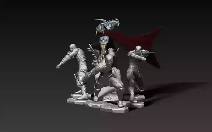 Shreder and Ninja Foot Clan