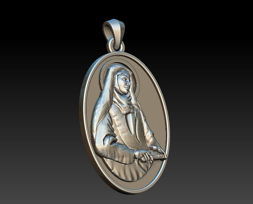 Saint Edith  3D print model_1