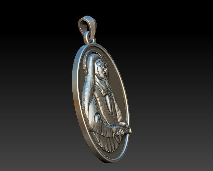 Saint Edith  3D print model_2