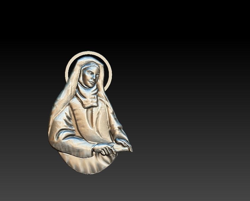 Saint Edith  3D print model_10