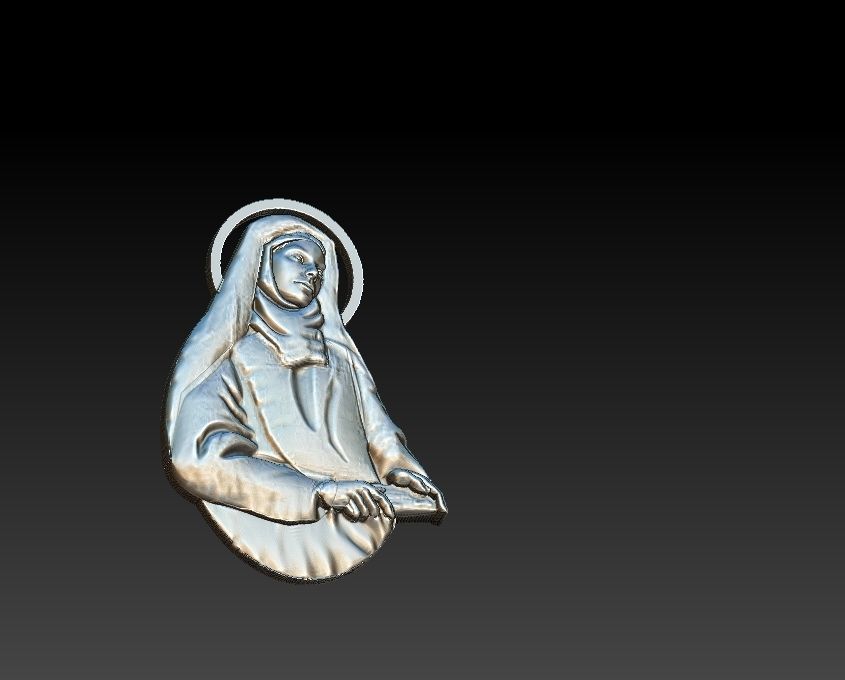 Saint Edith  3D print model_11