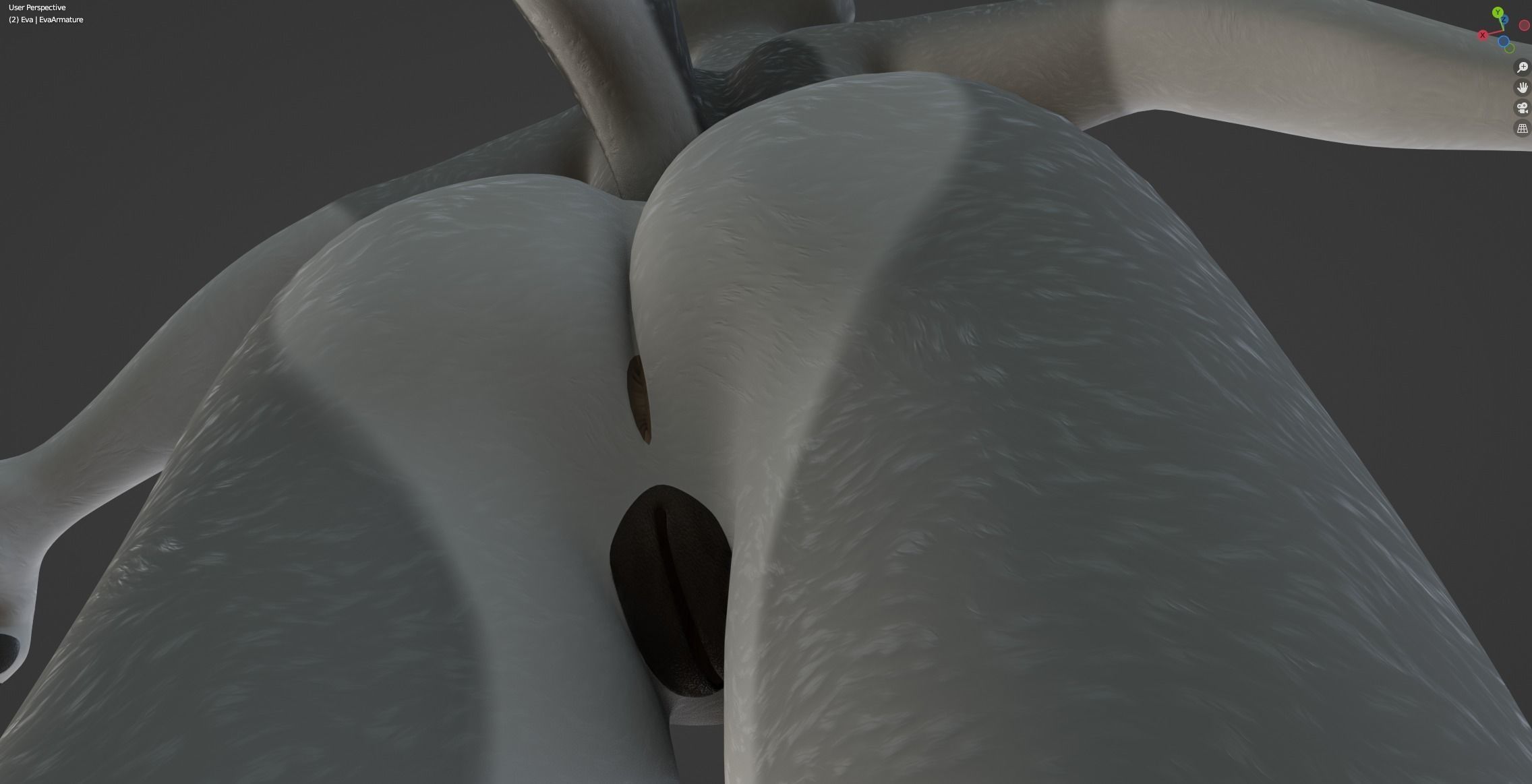 Eva Anthro wolf 3D model_51