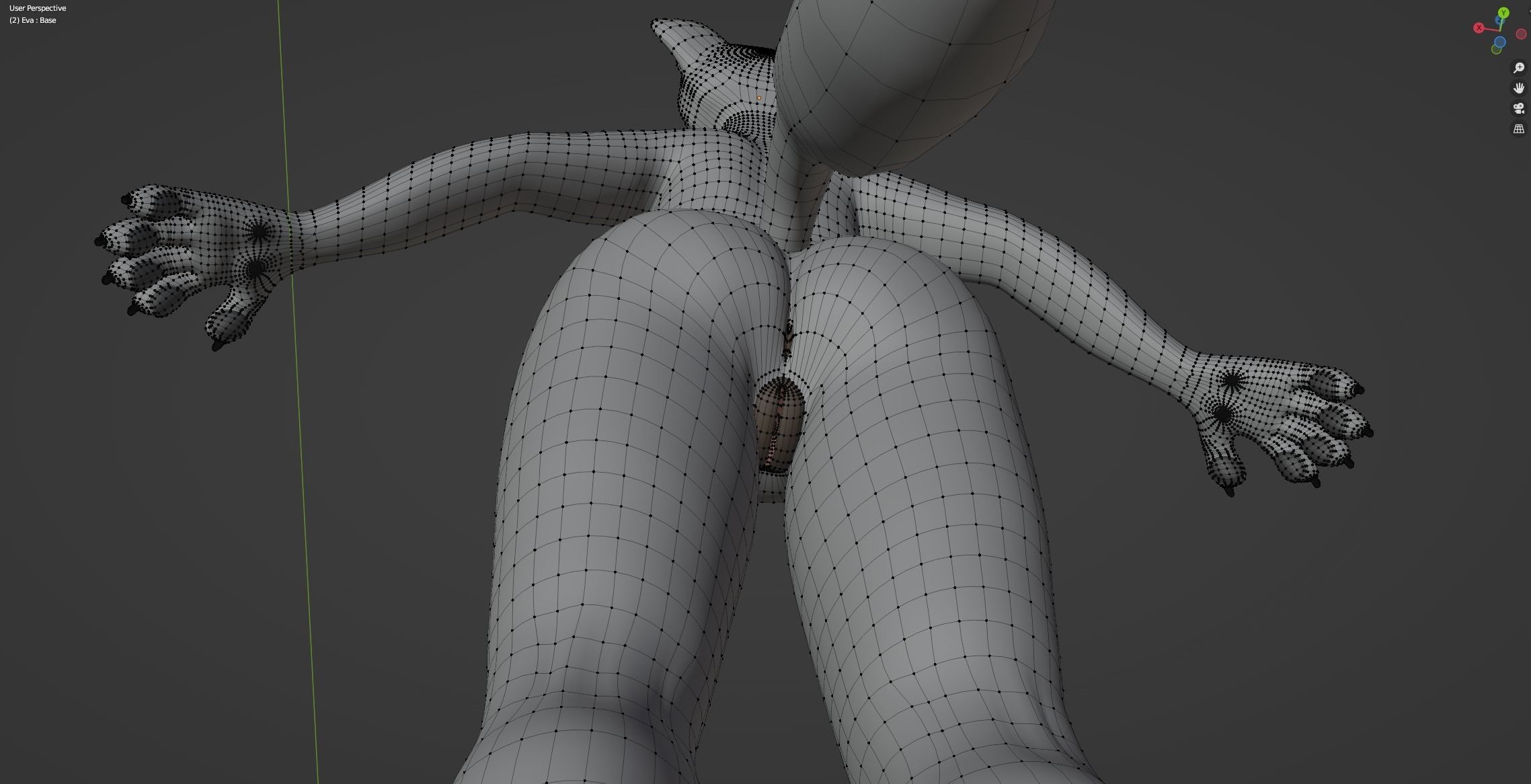 Eva Anthro wolf 3D model_57