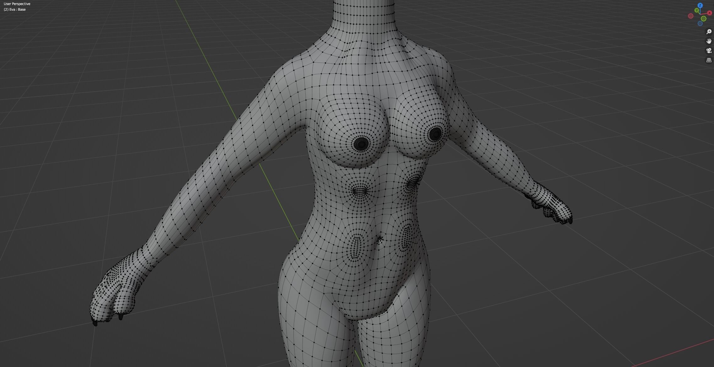 Eva Anthro wolf 3D model_56