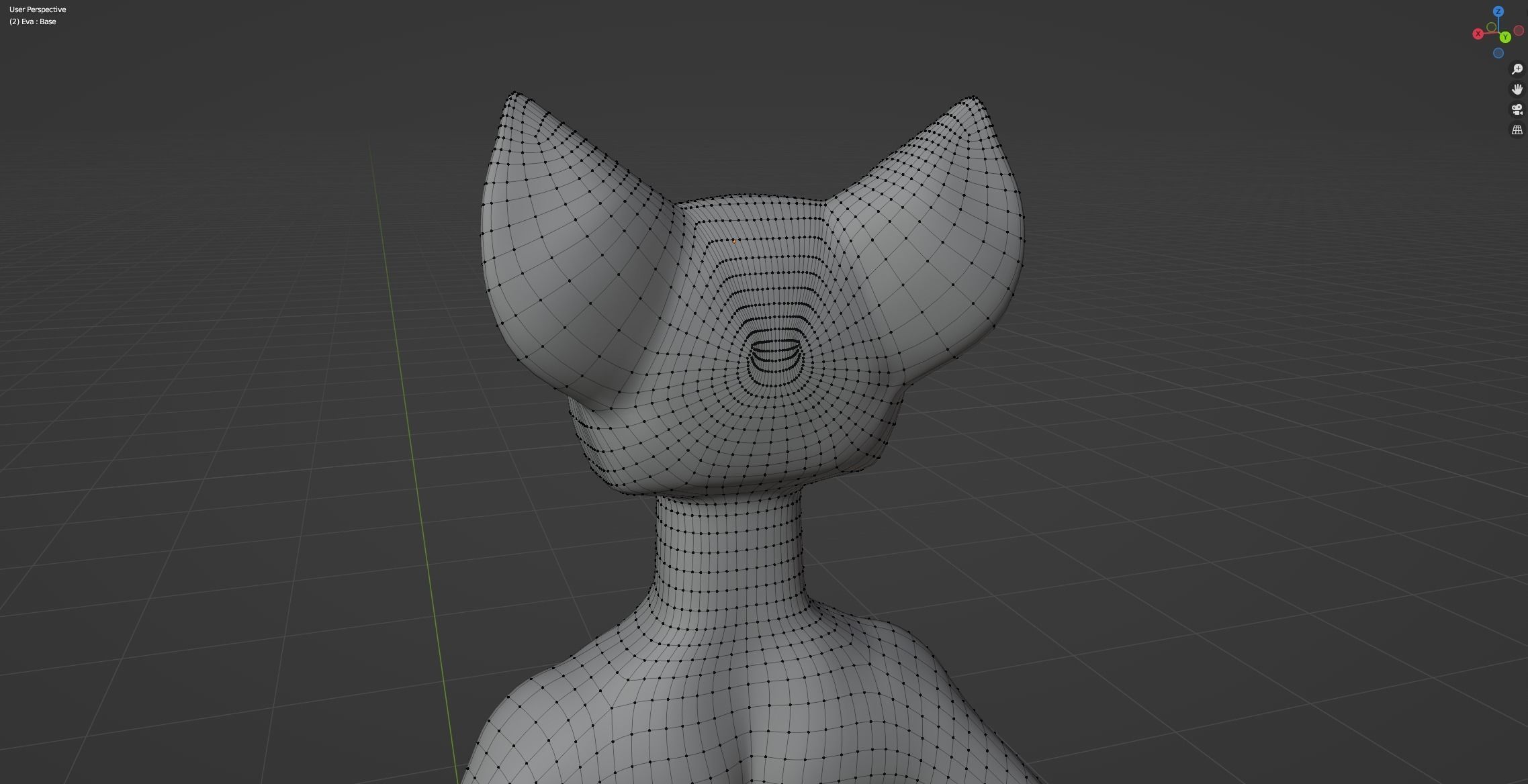 Eva Anthro wolf 3D model_55