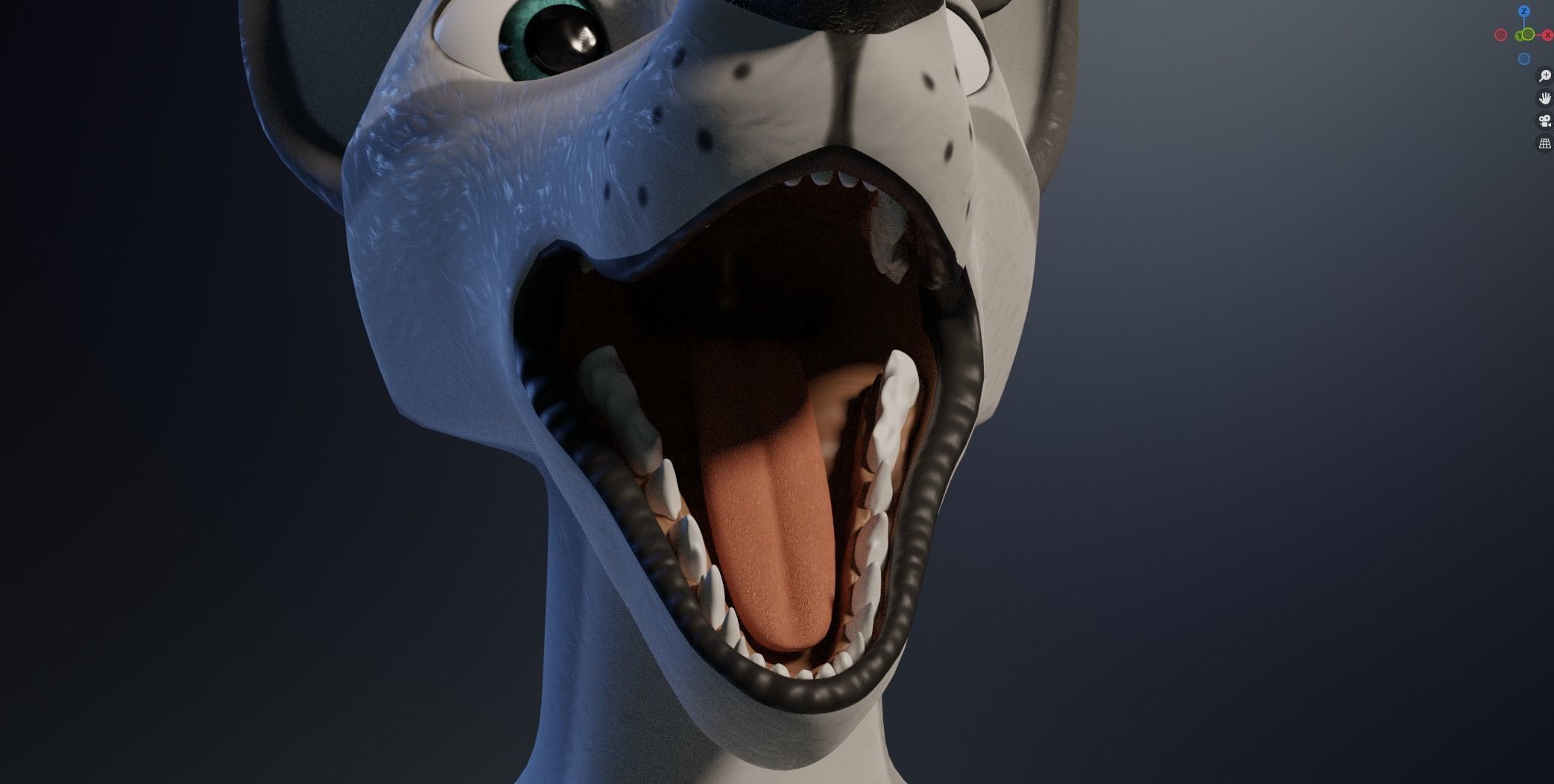 Eva Anthro wolf 3D model_85