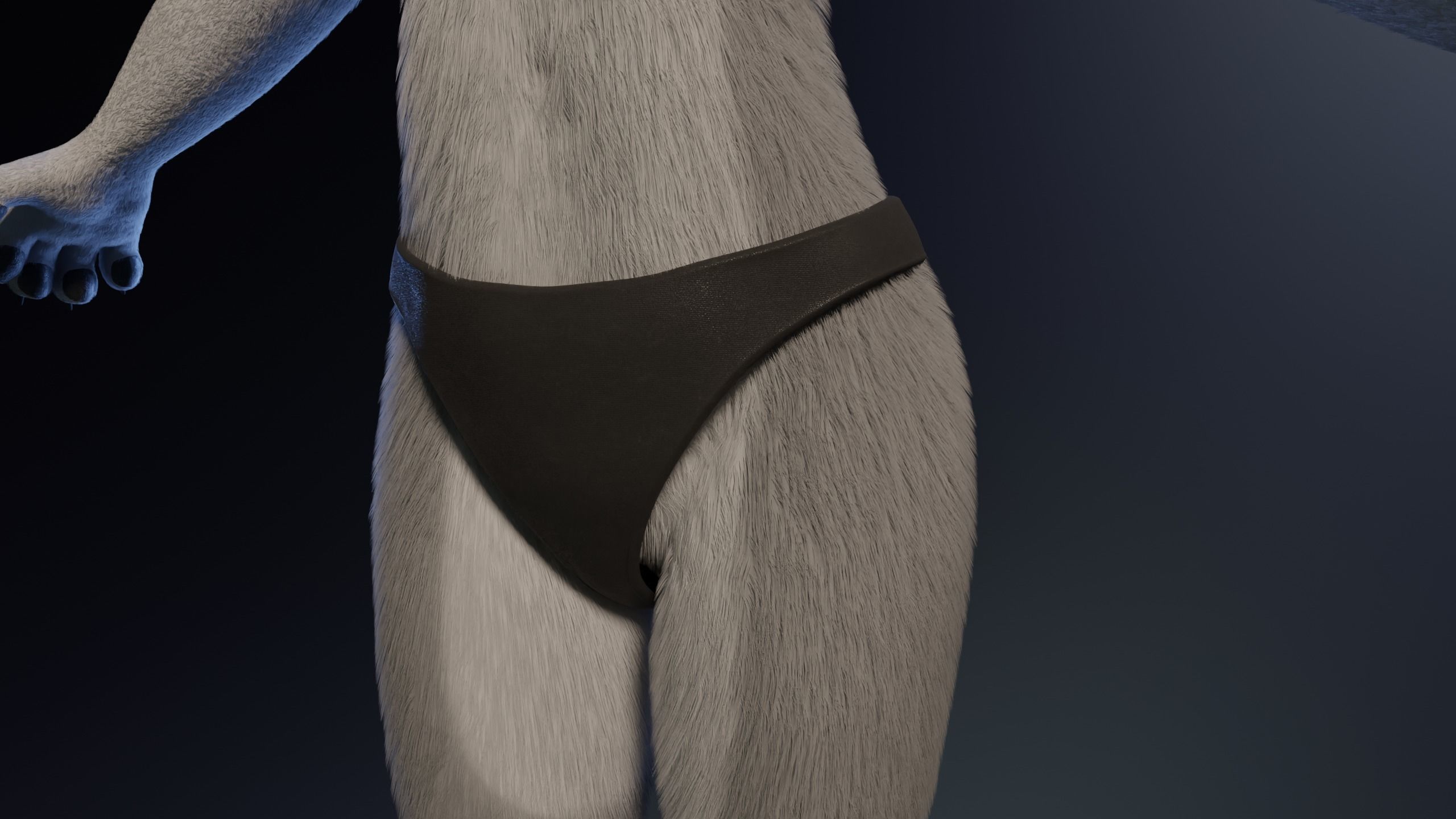 Eva Anthro wolf 3D model_22