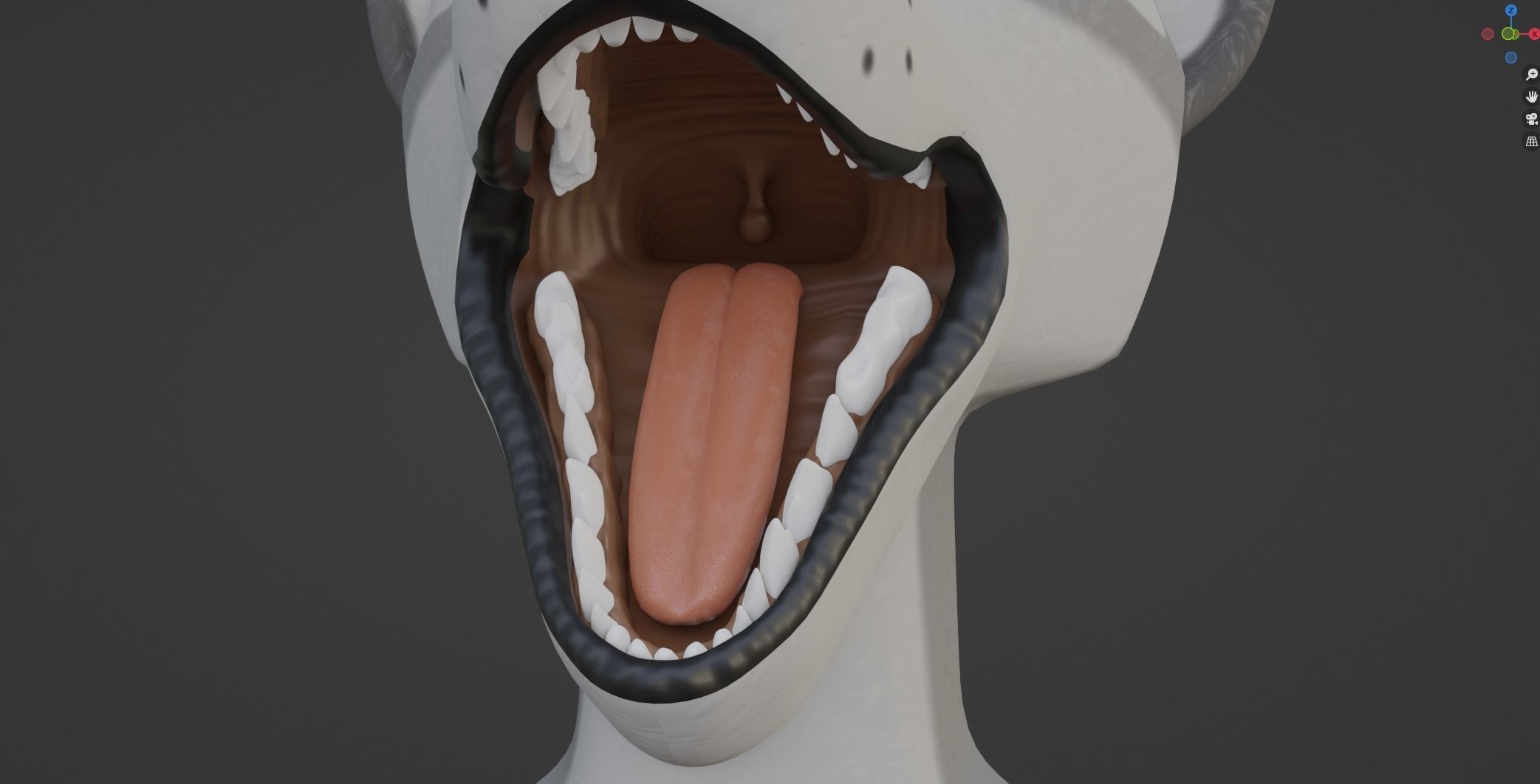 Eva Anthro wolf 3D model_86