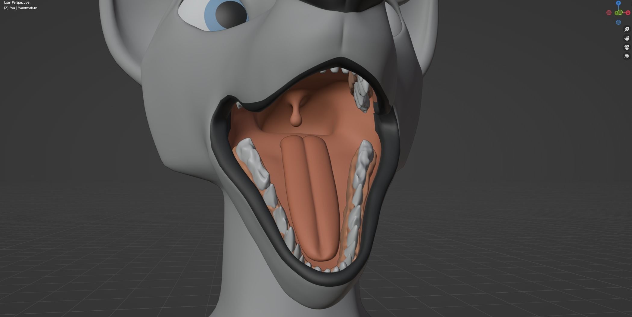 Eva Anthro wolf 3D model_83