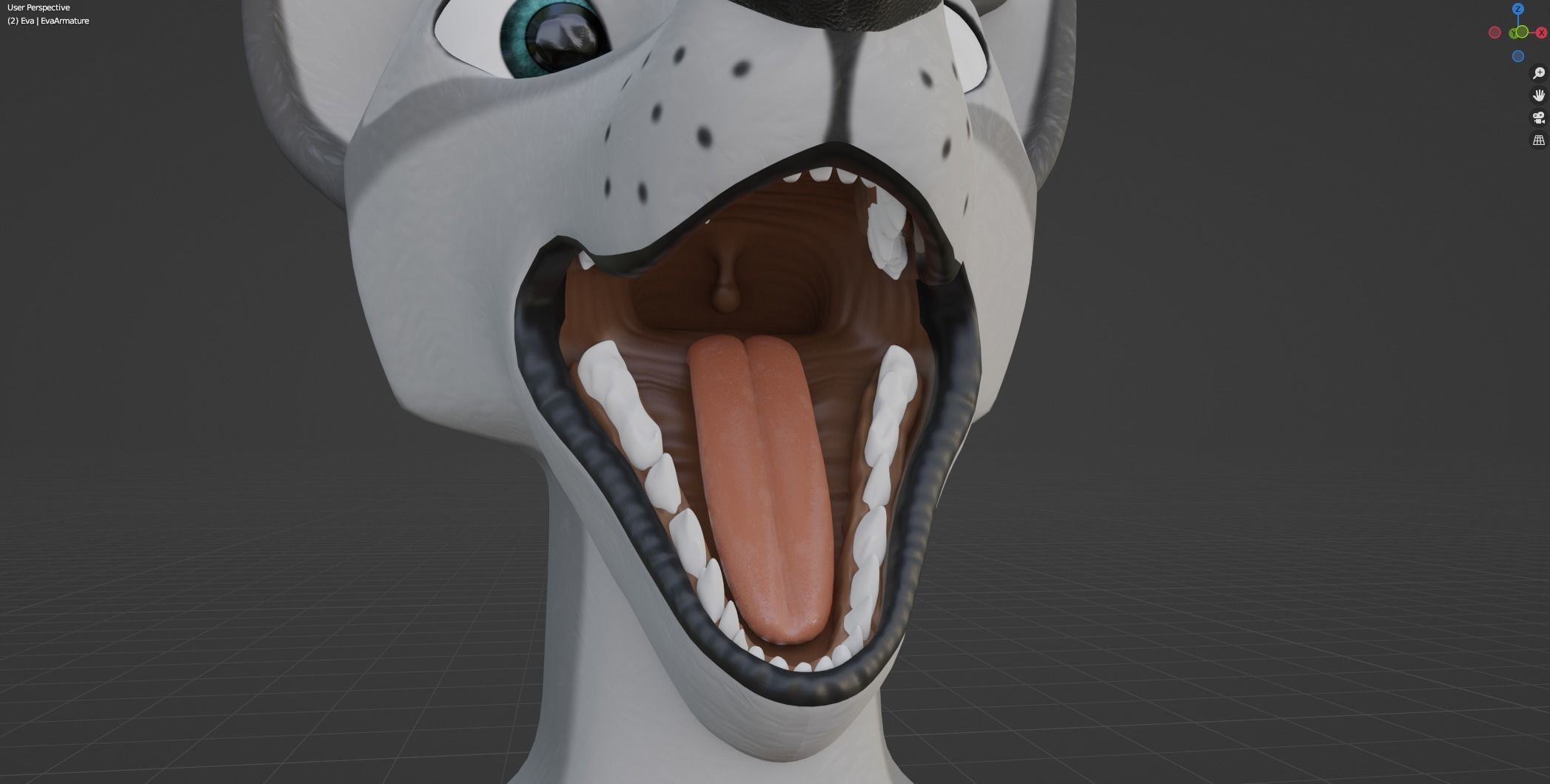 Eva Anthro wolf 3D model_84