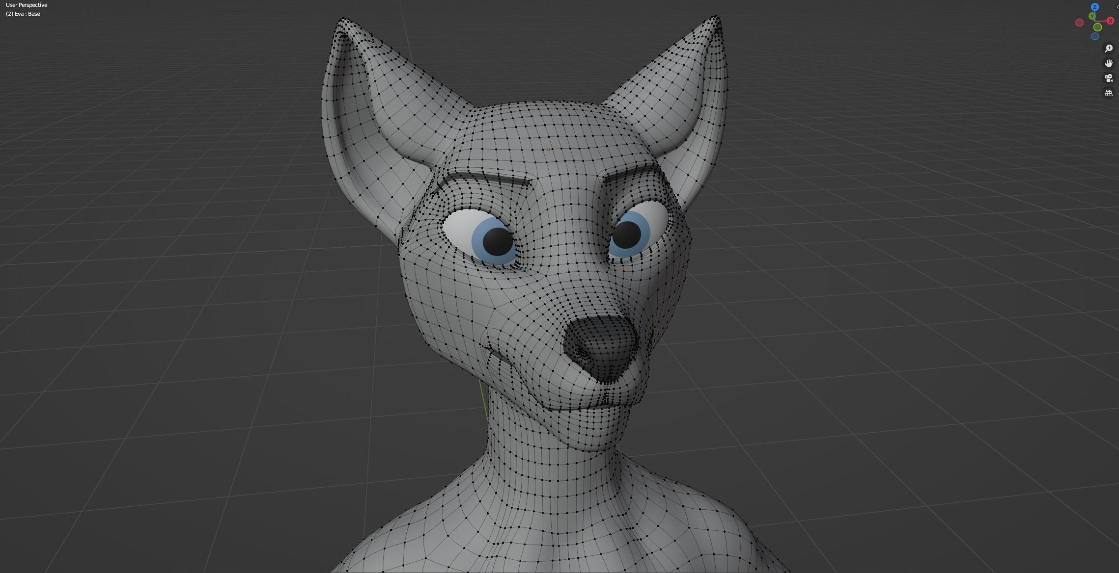 Eva Anthro wolf 3D model_53