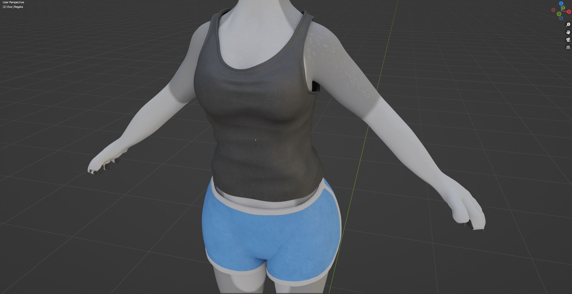 Eva Anthro wolf 3D model_73