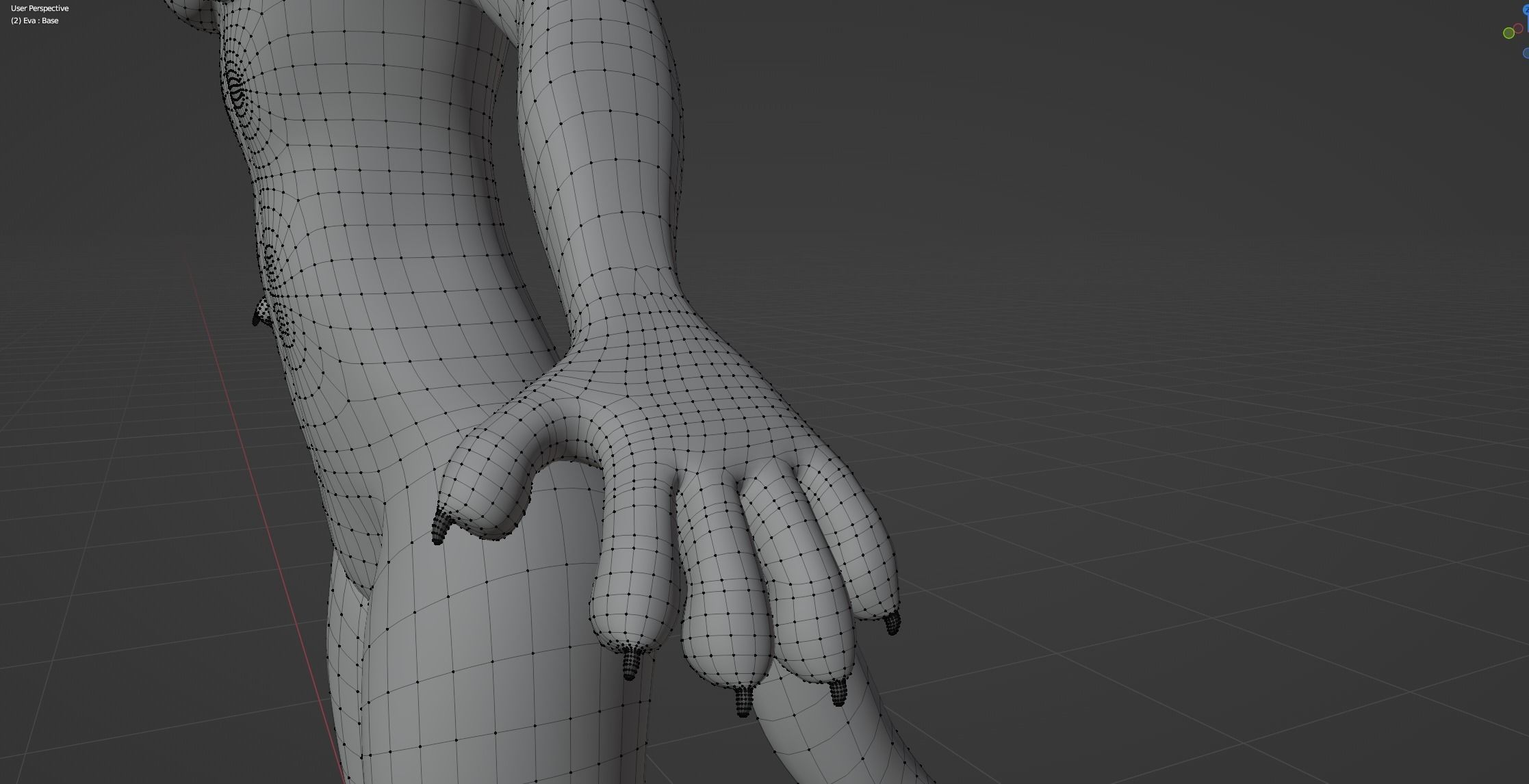 Eva Anthro wolf 3D model_58