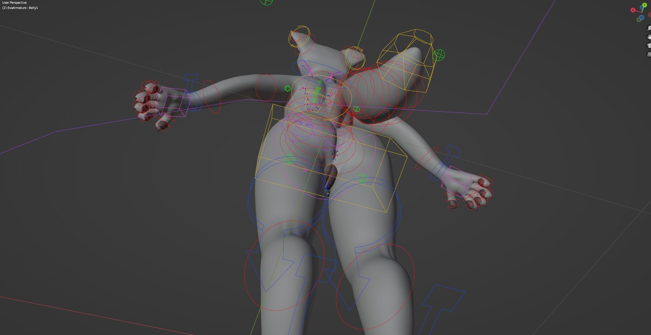 Eva Anthro wolf 3D model_41