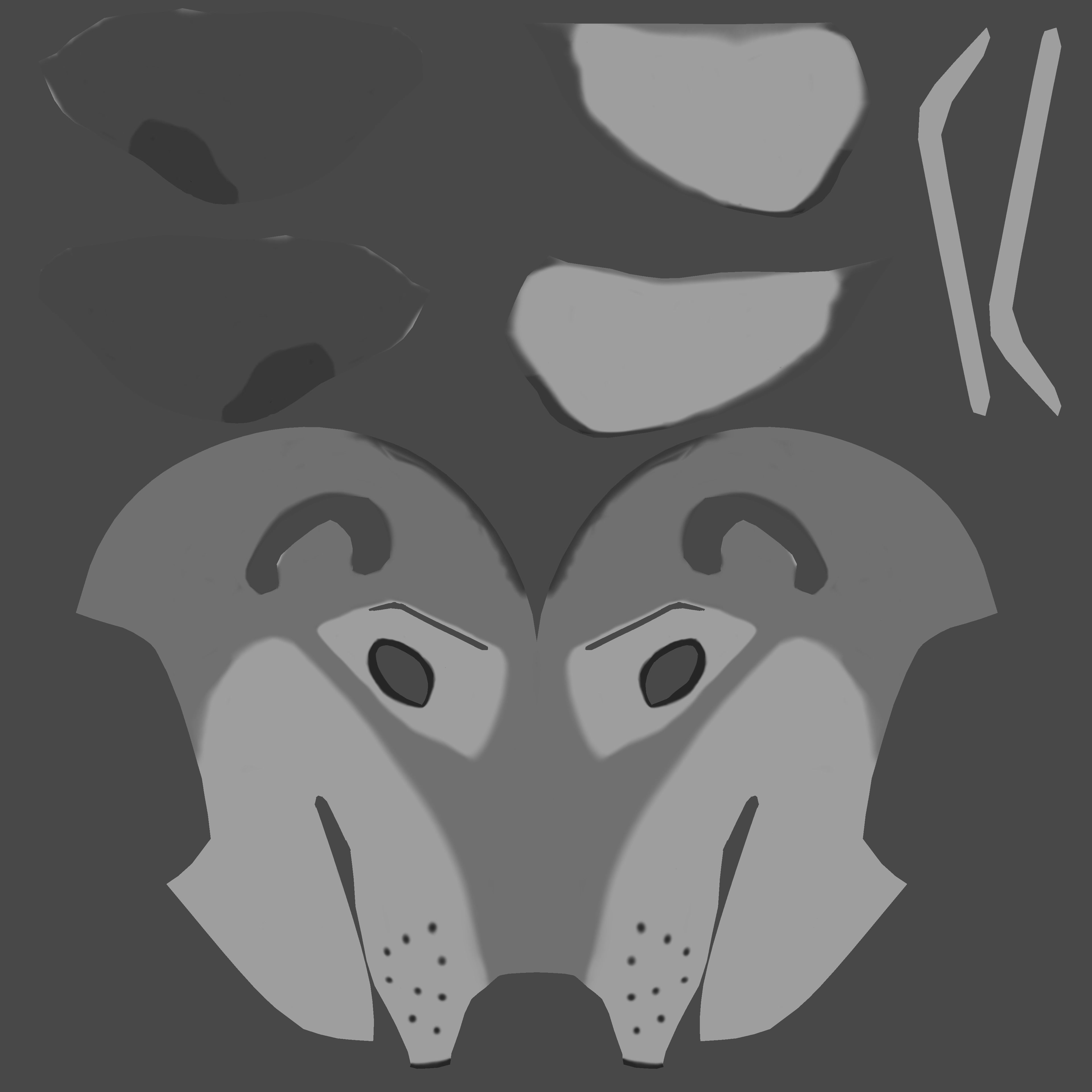 Eva Anthro wolf 3D model_93